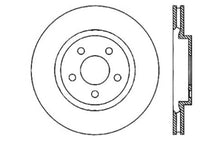 Cargar imagen en el visor de la galería, StopTech 05-09 Chrysler 300 (5.7L V8 exc SRT-8) Rear Left Slotted &amp; Drilled Rotor