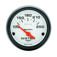 Cargar imagen en el visor de la galería, Autometer Phantom 52mm 100-250 Deg F Electronic Water Temp Gauge