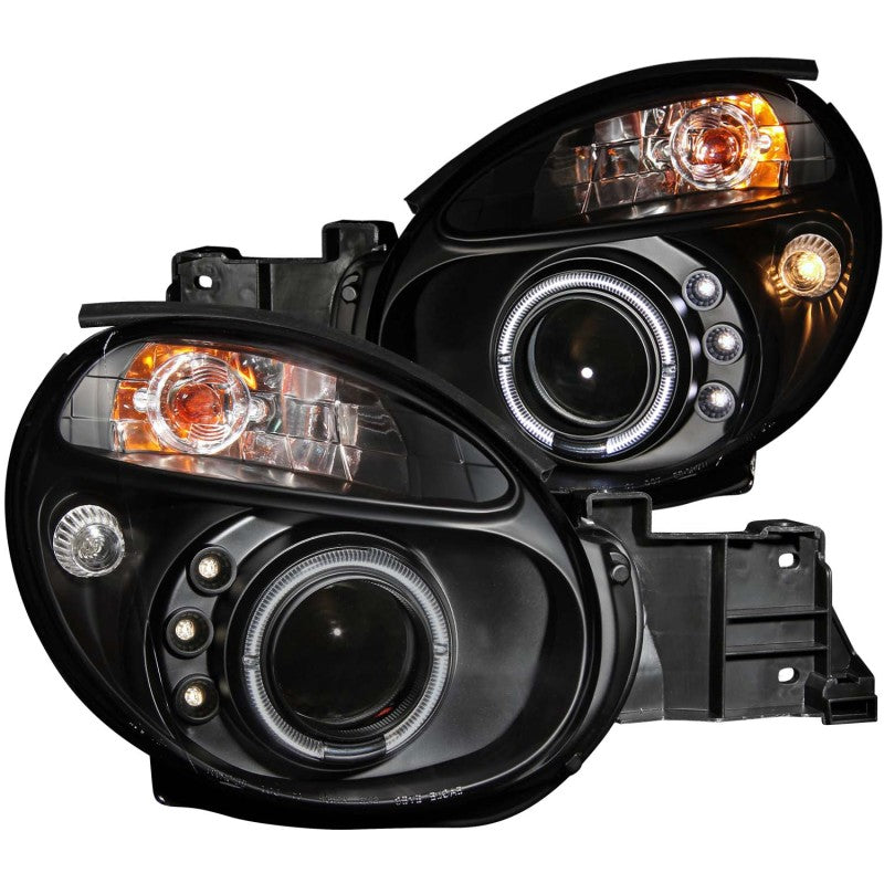 Faros delanteros con proyector ANZO 2002-2003 Subaru Impreza con Halo negro