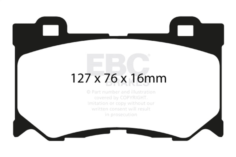 EBC 08-15 Infiniti G37 3.7 Greenstuff Front Brake Pads