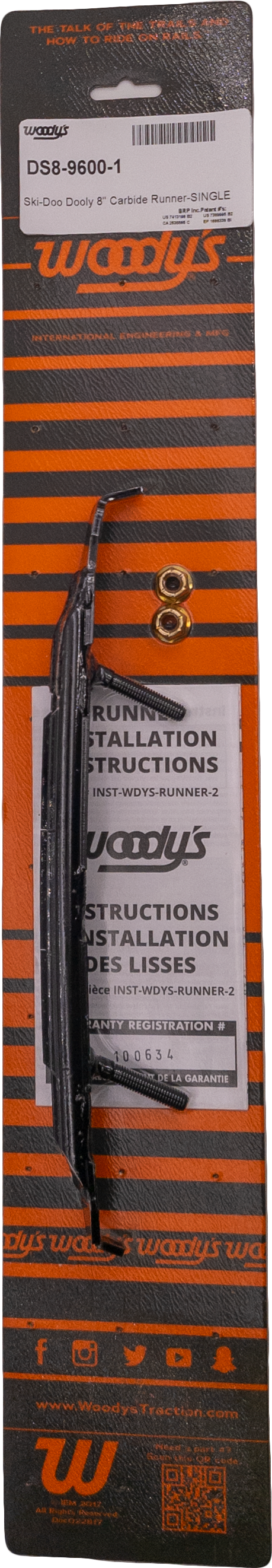 Woodys Dooly 8" Carbide Runner (DS8-9600)