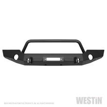 Cargar imagen en el visor de la galería, Westin 18-19 Jeep Wrangler JL WJ2 Full Width Front Bumper w/Bull Bar Textured Black