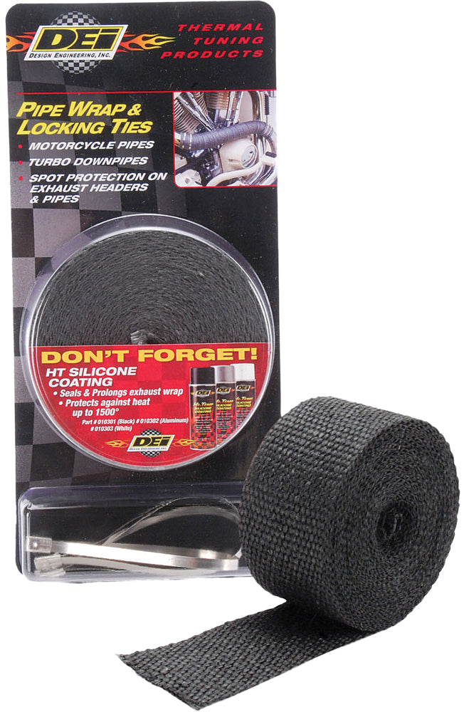 DEI Pipe Wrap & Locking Ties Black (901119)