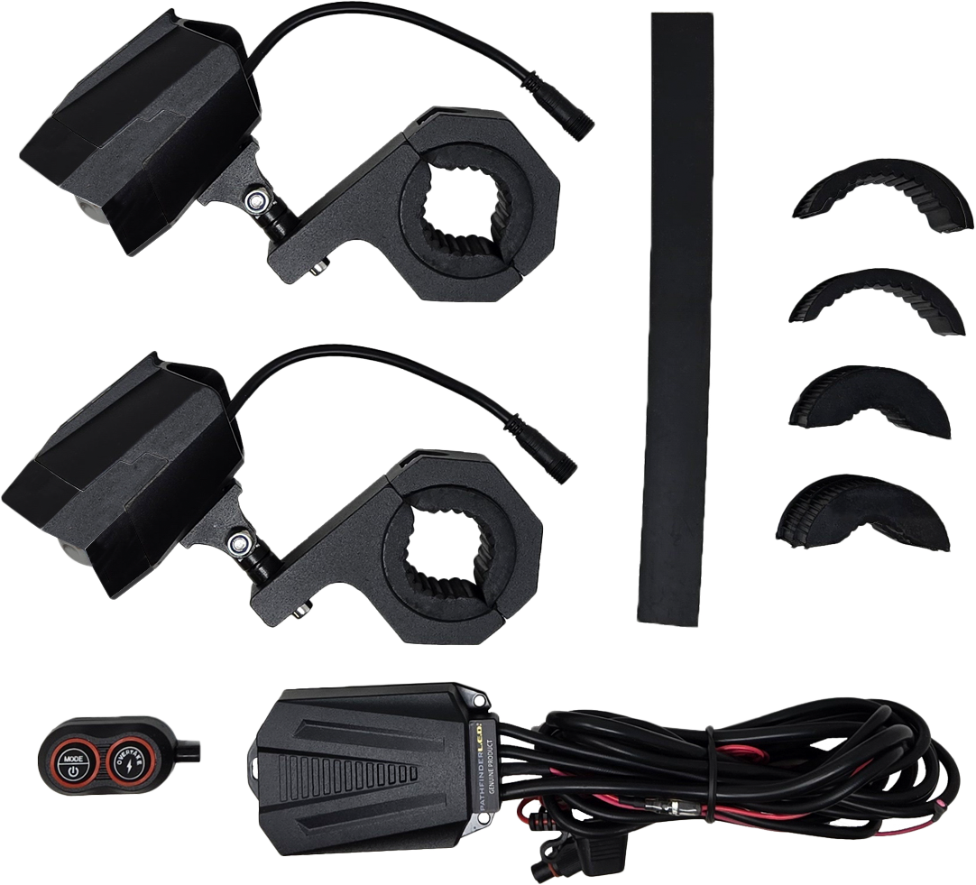 Pathfinder Dual Switchback LED Lights Black Wireless Remote PR (PL80WRB)