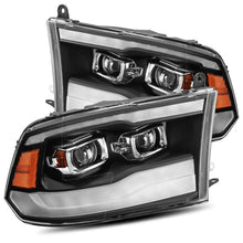 Cargar imagen en el visor de la galería, AlphaRex 09-18 Dodge Ram 1500HD PRO-Series Projector Headlights Plank Style Black w/Seq Signal/DRL