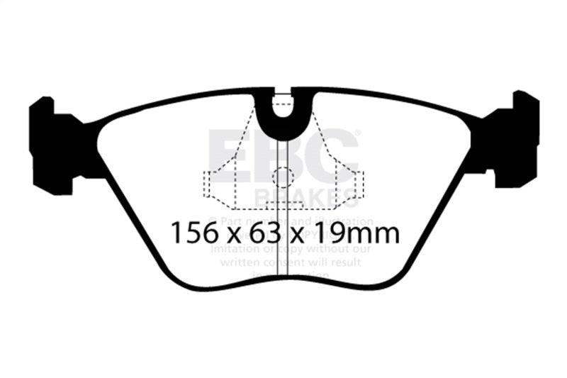 EBC 98-02 BMW Z3 3.2 (M-Coupe) Greenstuff Front Brake Pads