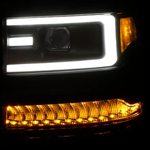 Cargar imagen en el visor de la galería, ANZO 16-17 Chevy Silverado 1500 Prjctr. Headlight Plank Styl. w/Amber (Only Work w/HID Equip. Truck)