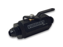 Cargar imagen en el visor de la galería, Vibrant -4AN to -4AN Male Shut Off Valve - Black