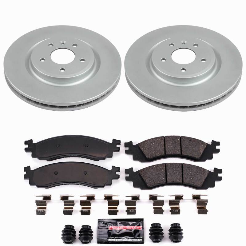 Power Stop 2010 Ford Taurus Front Z23 Coated Brake Kit