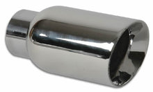 Cargar imagen en el visor de la galería, Vibrant 4in OD Round SS Exhaust Tip (Double Wall Angle Cut Beveled Outlet) 3in. ID Inlet