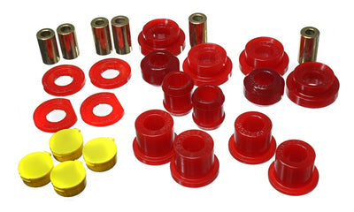 Energy Suspension Hyper-Flex Red Rear Trailing Arm Bushing Set — Fits 2006-2011 Honda Civic