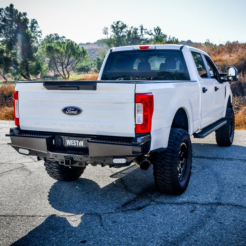 Westin HDX Bandit Rear Bumper - Black — Fits 2017-2022 Ford F-250/F-350 Super Duty