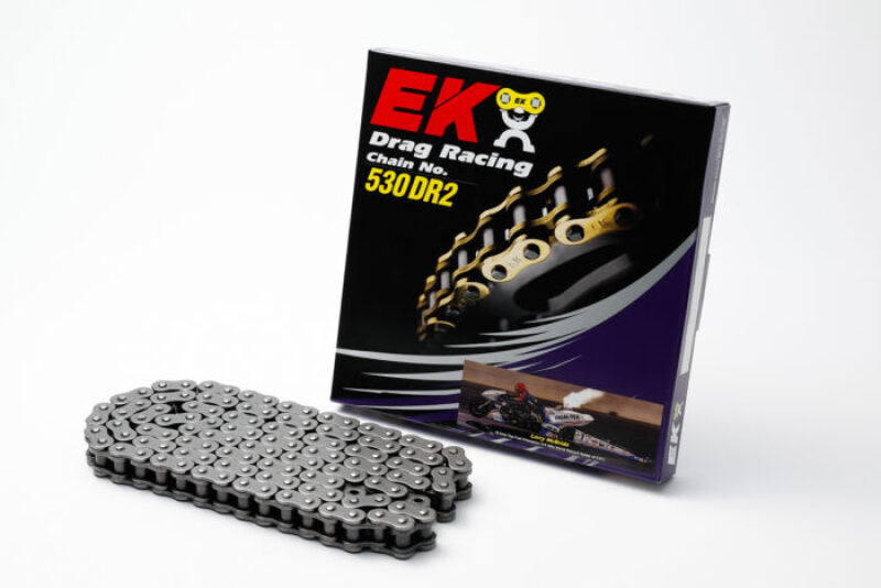 Vortex Racing 530 DRZ2 MAX HP 350 Clip Master Semi Press 120 Links Chain - Chrome