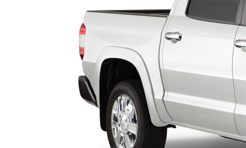 Guardabarros estilo OE Fleetside para Toyota Tundra Bushwacker 19-21, 4 piezas, caja de 66,7/78,7/97,6 pulgadas, color blanco intenso