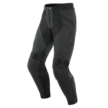 Cargar imagen en el visor de la galería, Dainese Pony 3 Leather Pants Perforated Matte Black Size - 46