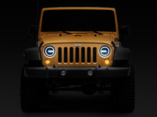 Cargar imagen en el visor de la galería, Raxiom 97-18 Jeep Wrangler TJ/JK 7-Inch LED Headlights w/ Halos- Black Housing (Clear Lens)