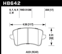 Cargar imagen en el visor de la galería, Hawk 2009-2014 Audi A4 HPS 5.0 Rear Brake Pads