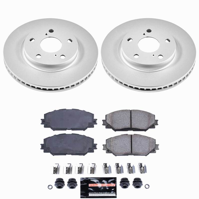 Power Stop 10-12 Lexus HS250h Front Z23 Coated Brake Kit