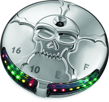 Cargar imagen en el visor de la galería, Kuryakyn Zombie Fuel &amp; Battery Gauge Chrome