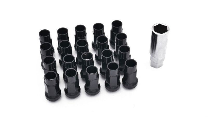 ISR Performance Steel Open Ended Lug Nuts M12x1.50 50mm Black