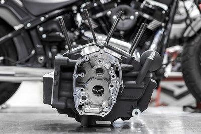 S&S Cycle MK-Series Crankcase Assembly - Black — Fits 2018+ Harley-Davidson M8 Softail
