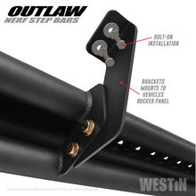 Load image into Gallery viewer, Westin 14-19 Toyota 4Runner SR5/TRD/TRD Pro (exc Limited &amp; Nightshade) Outlaw Nerf Step Bars