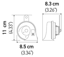 Cargar imagen en el visor de la galería, Hella Twin Trumpet Horn Kit 12V 400/500Hz (007424804 = 007424801)