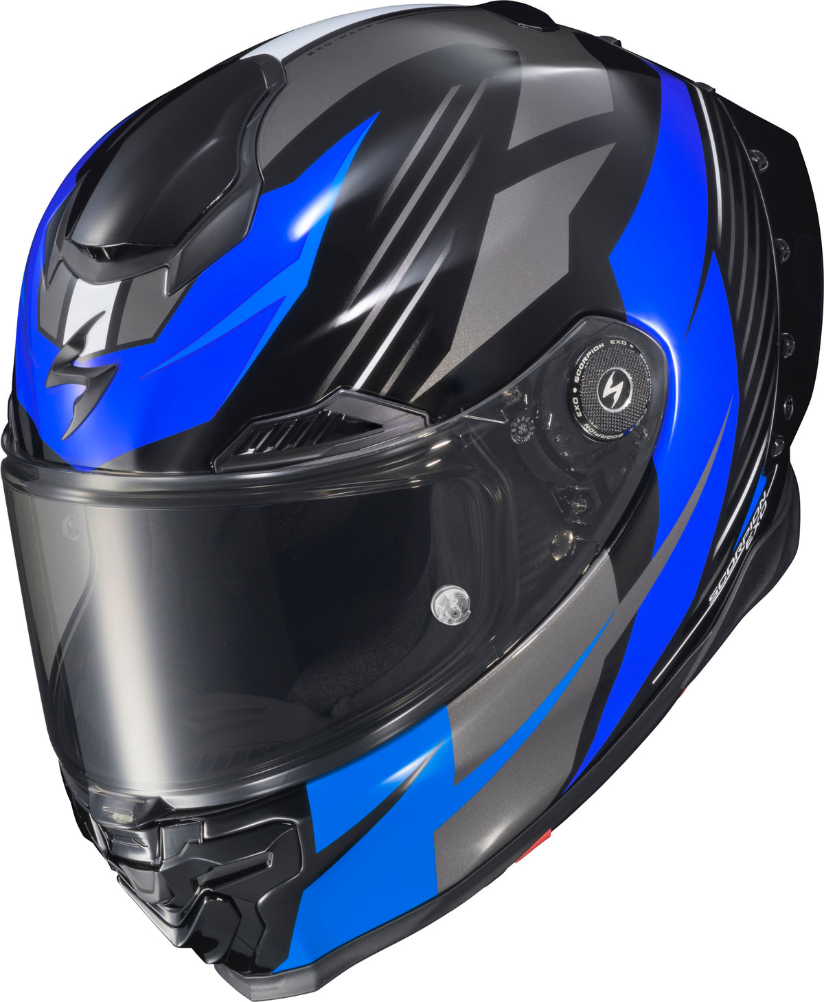 Scorpion EXO Apex EXO-Warp Full Face Helmet Dilithium Black/Blue 2X (WAR-3907)