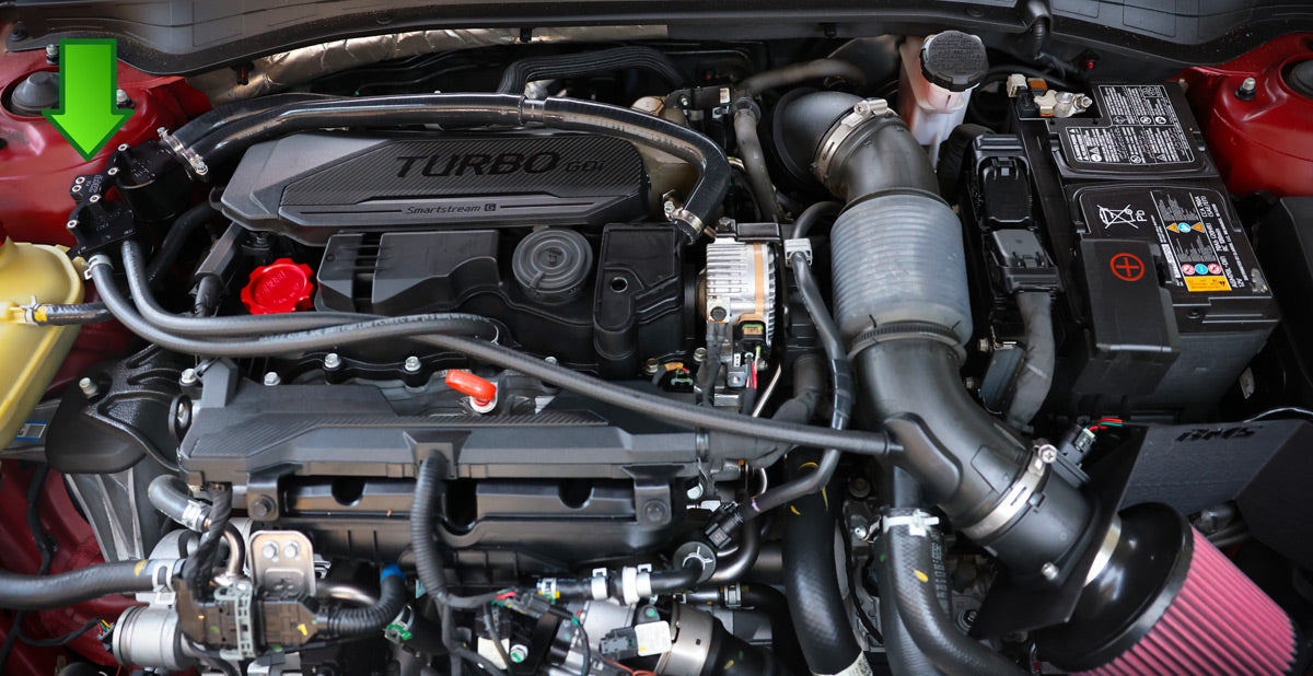 Dual BMS Oil Catch Can Kit for 2021+ KIA K5/Hyundai Sonata 1.6L (Vacuum & Boost) - view 3