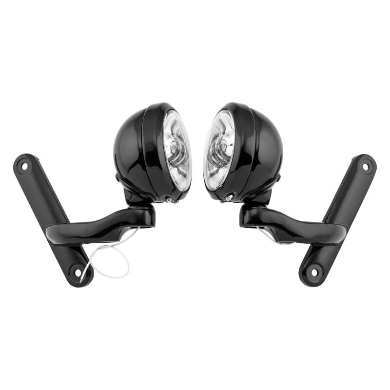 Letric Lighting 4.5in Passing Lamps Blk/Chr