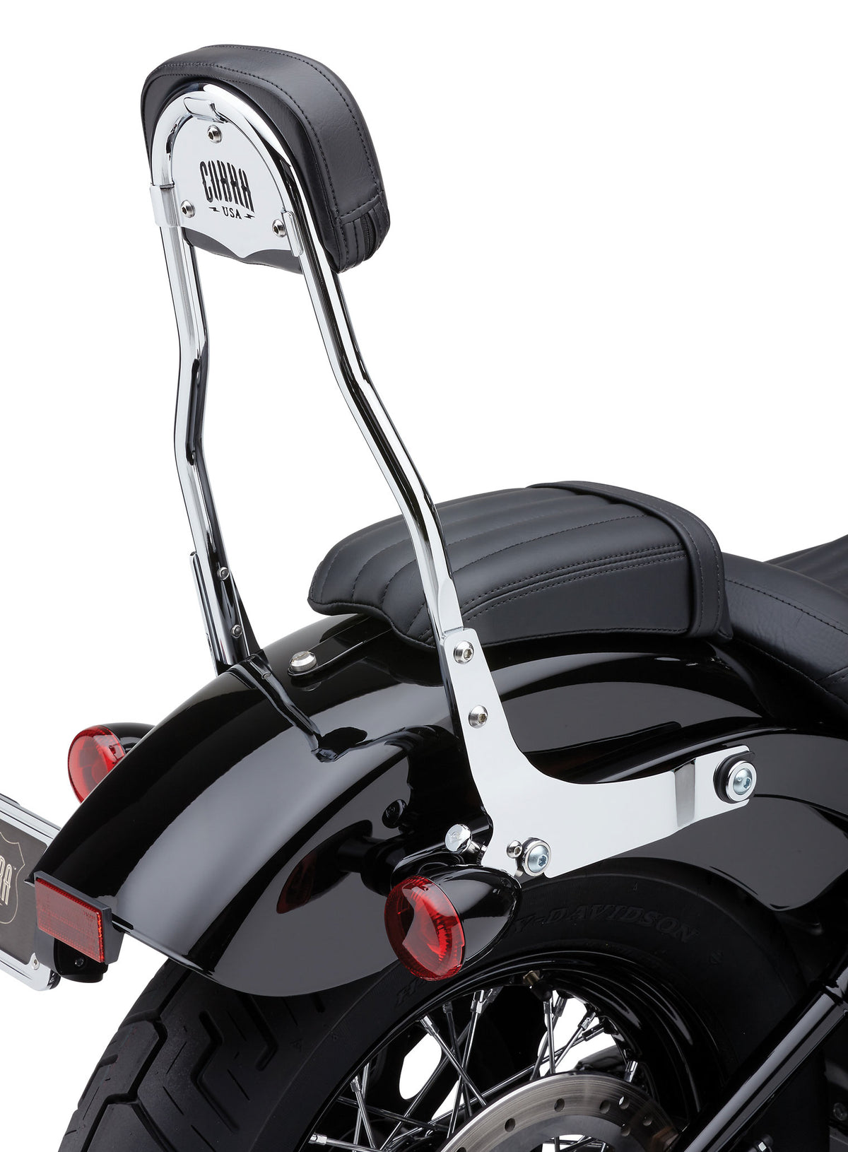 Cobra Detachable Backrest Round Chrome Flde/Flsl/Fxbb 18-25 (602-2006)