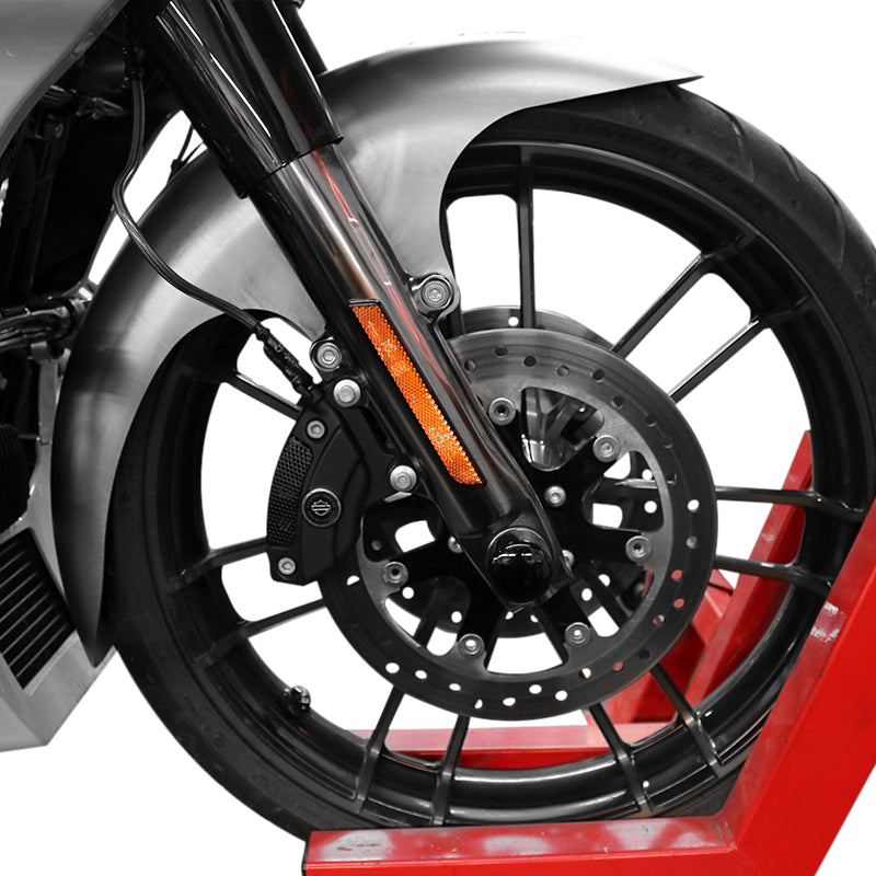 Baggernation Cafe Fender 21" Steel Satin Spacers `14-21 FLH/FLT (CAFE-21-14L-S)