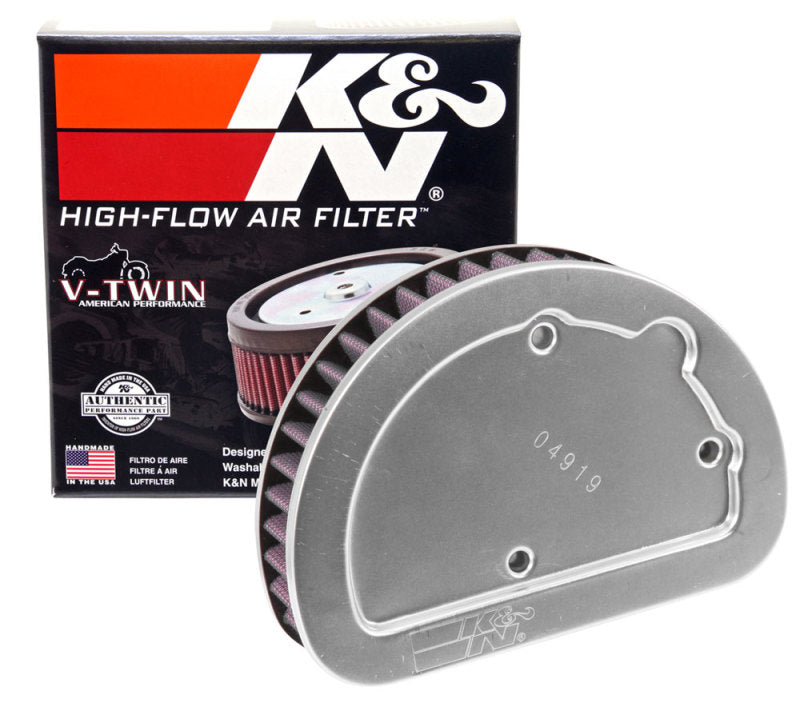K&N HD-1614 High-Flow Air Filter — Fits 2014-2016 Harley Davidson Touring & Softail Models