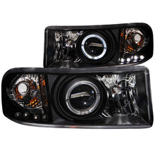 Cargar imagen en el visor de la galería, ANZO 1994-2001 Dodge Ram Projector Headlights w/ Halo Black