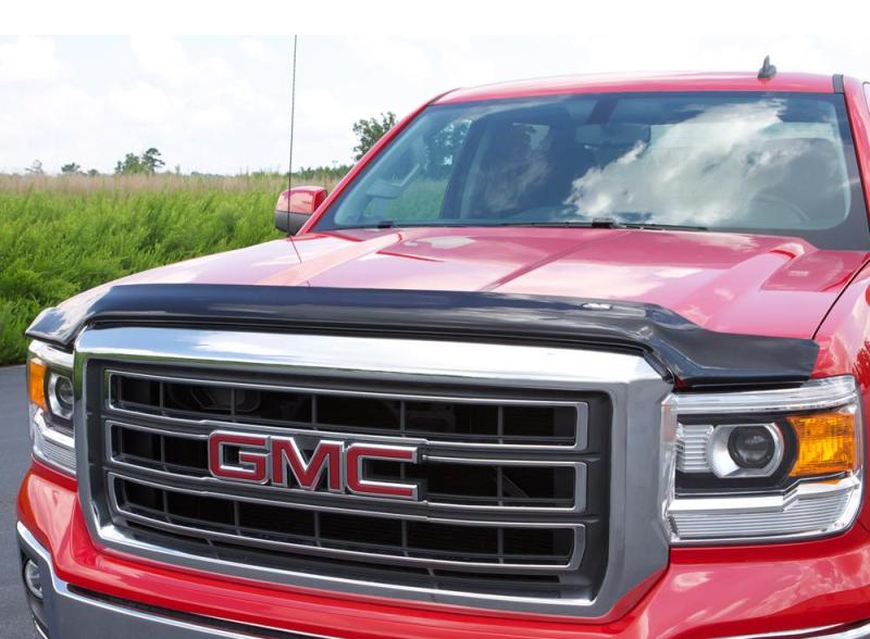 AVS 14-18 GMC Sierra 1500 Bugflector Medium Profile Hood Shield - Smoke