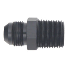 Cargar imagen en el visor de la galería, DeatschWerks 8AN Male Flare to 1/2in Male NPT Adapter - Anodized Matte Black