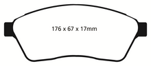 Cargar imagen en el visor de la galería, EBC 10-11 Cadillac SRX 2.8 Turbo Greenstuff Front Brake Pads