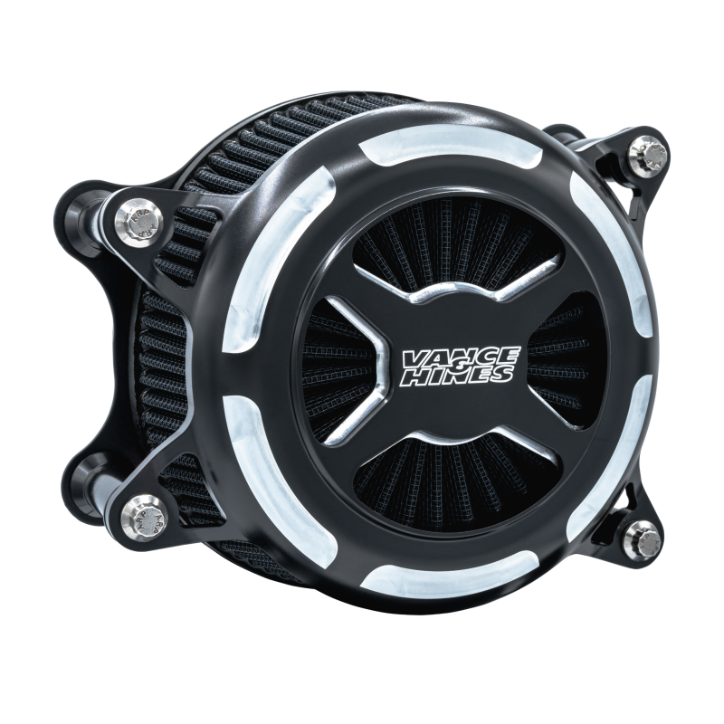 Vance and Hines VO2 X Intake Black Contrast — Fits Harley Davidson Multi Fit