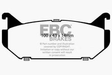 Cargar imagen en el visor de la galería, EBC 93-97 Ford Probe 2.0 16v Greenstuff Rear Brake Pads