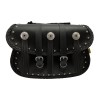 Willie & Max Universal Warrior Straight Saddlebags (14 in L x 10 in W x 4.5 in H) - Black (58320-00)