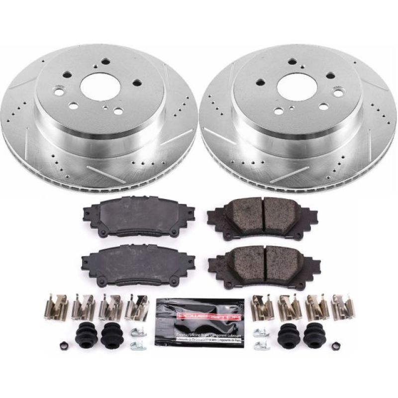 Kit de frenos traseros deportivos Power Stop 13-19 Lexus GS350 Z23 Evolution