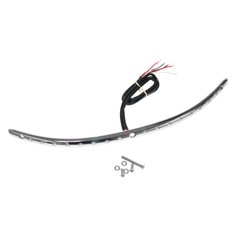 Letric Lighting Wndshld T/S Trim Strip Chr/Amb