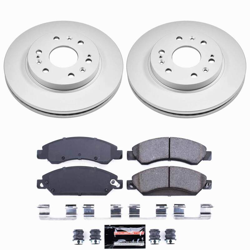 Power Stop 07-08 Cadillac Escalade Front Z23 Coated Brake Kit