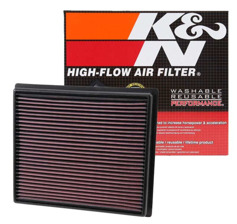 K&N Replacement Panel Air Filter — Fits 2014-2021 Toyota Tundra & 2014-2022 Toyota Sequoia