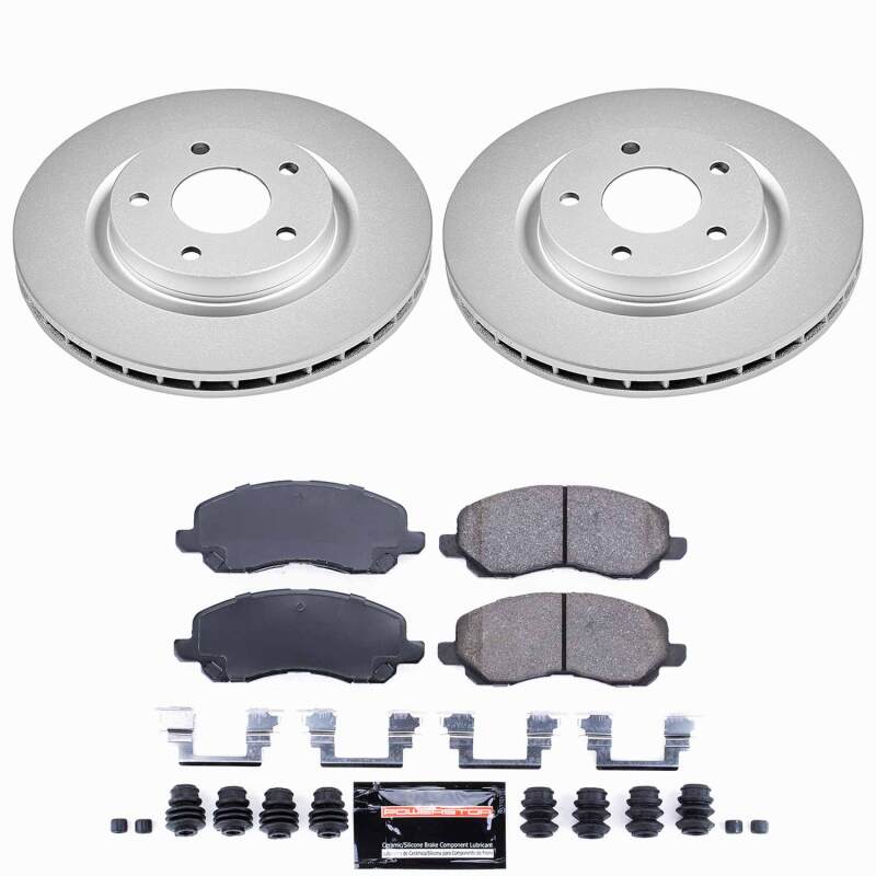 Power Stop 11-14 Chrysler 200 Front Z23 Coated Brake Kit