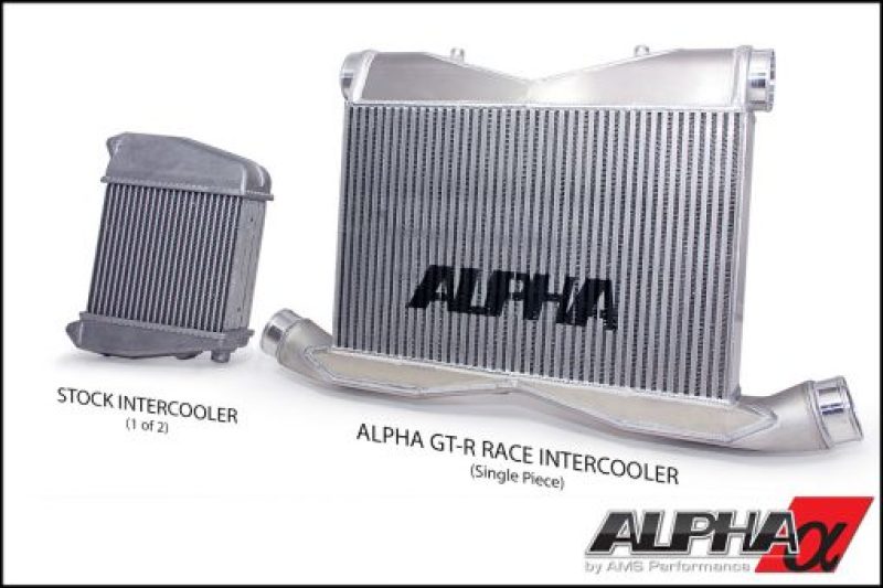 AMS Performance 09-23 Nissan GT-R Alpha Race Front Mount Intercooler w/Logo