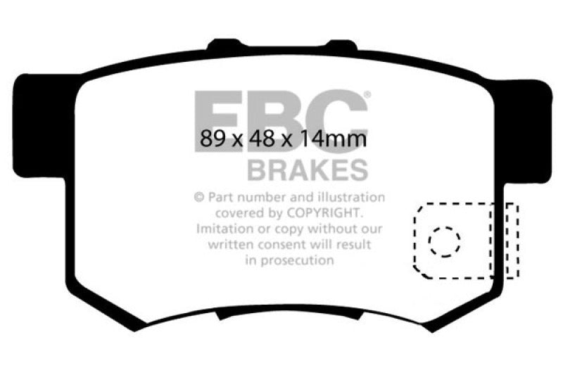 Pastillas de freno traseras Greenstuff EBC 97 Acura CL 2.2