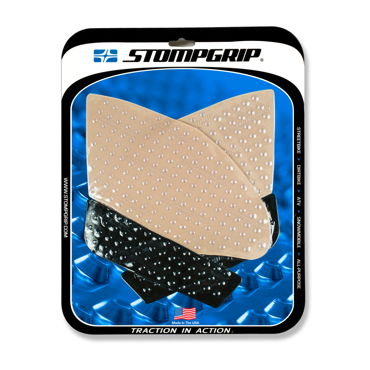 Stompgrip Tank PAD KIT Volcano Clear/Black (55-10-0143H)