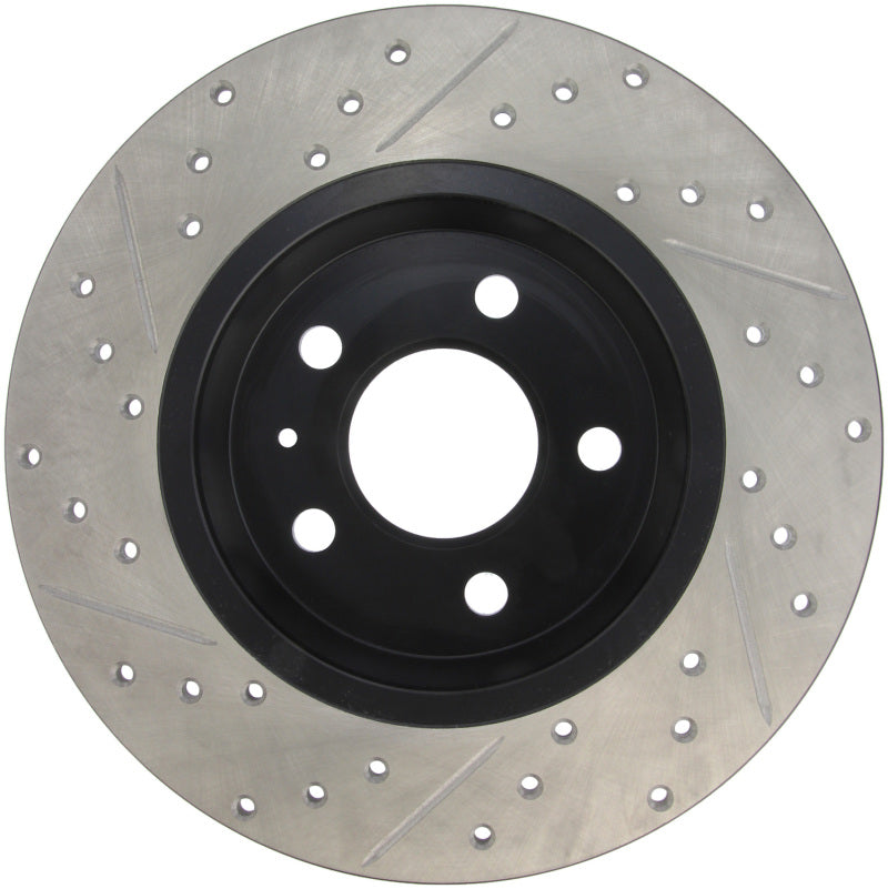 StopTech Power Slot Drilled & Slotted Rear Left Rotor — Fits 09-14 Audi A4, 08-10 A5, 10 S4