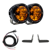 Cargar imagen en el visor de la galería, Rigid Industries 2017+ Polaris Pro R/Turbo R Revolve Amber PRO A-Pillar Light Kit